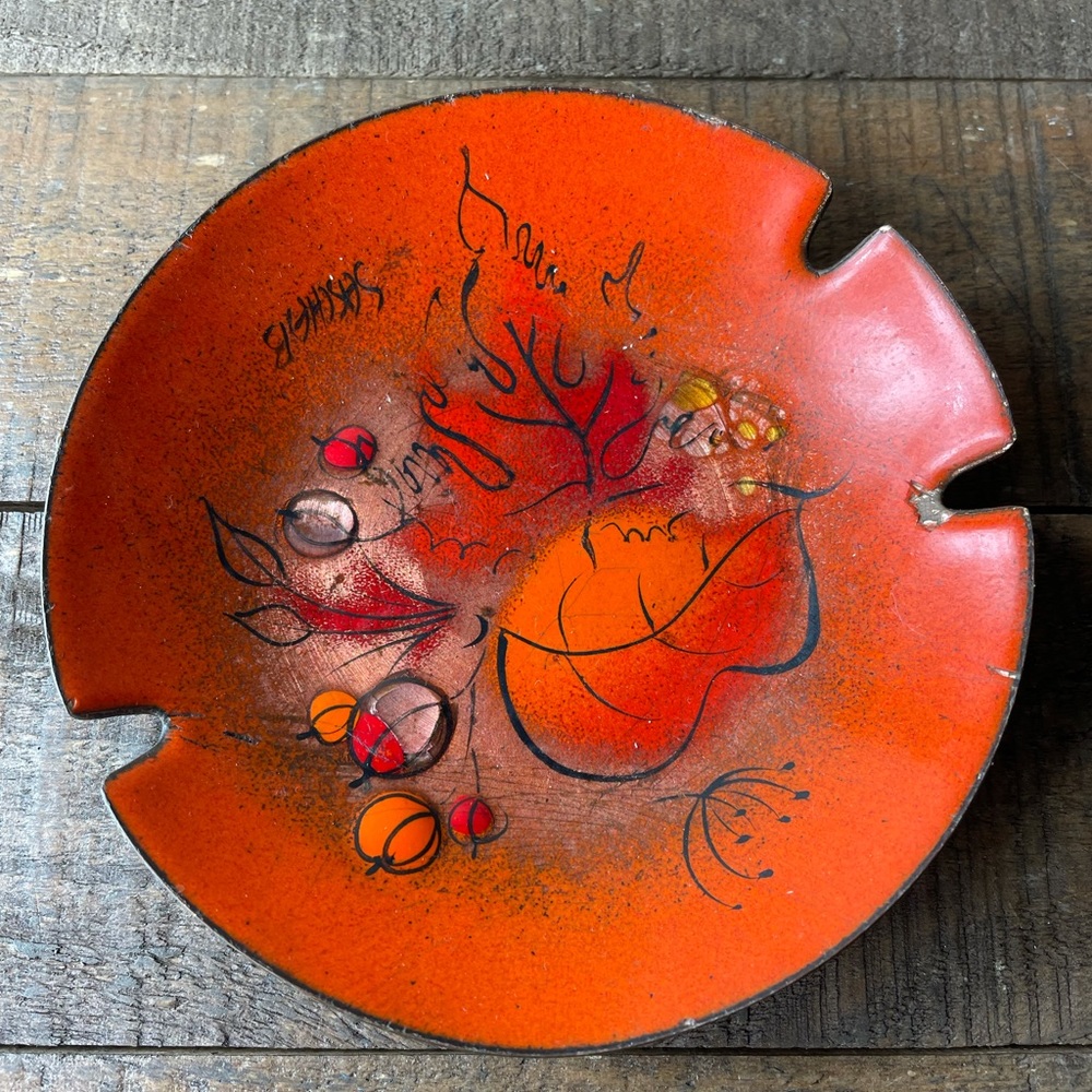 Sascha Brastoff mid century signed ashtray